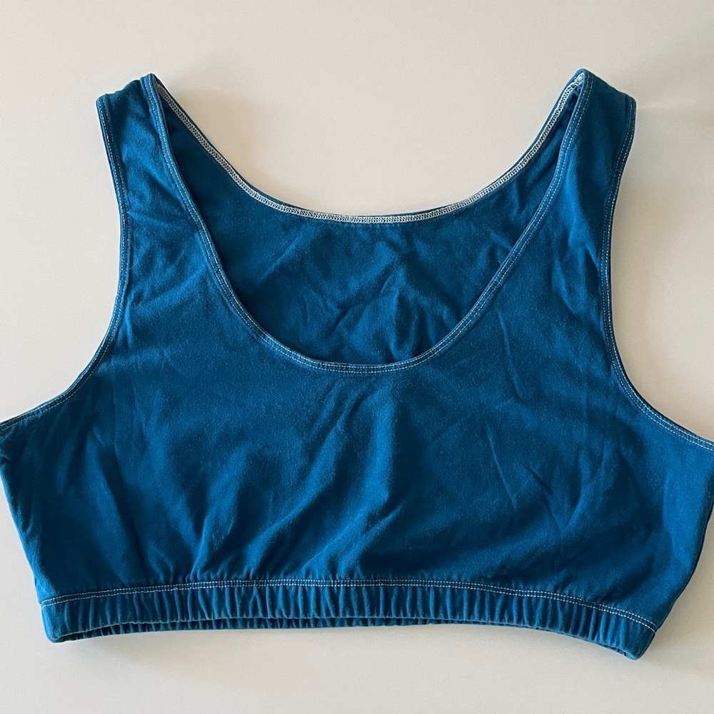Back Beat Co. Teal Blue Sports Bra size XXL
